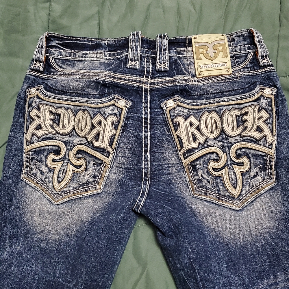 Rock Revival Blue Bootcut Jeans
